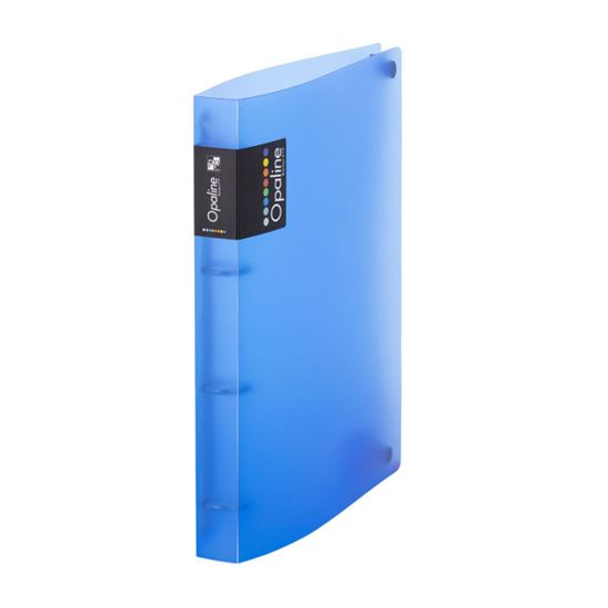 Obrázek z Desky A4 kroužkové Opaline - 4 - kroužek / modrá