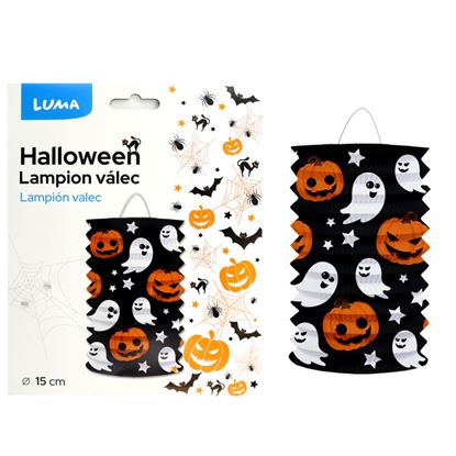 Obrázek Lampion roztahovací 15 cm - duch