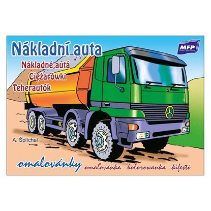 Obrázek Omalovánky A5 - Nákladní auta
