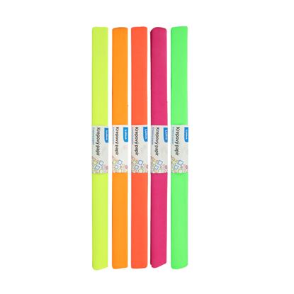 Obrázek Krepový papír - sada 10 ks / neonový mix