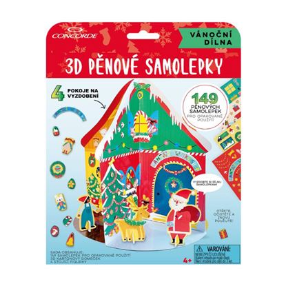 Obrázek Samolepky pěnové CONCORDE - Vánoční dílna 3D