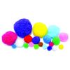 Obrázek z Samolepicí Pom Pom bambule APLI Jumbo mix velikostí a barev / 500 ks
