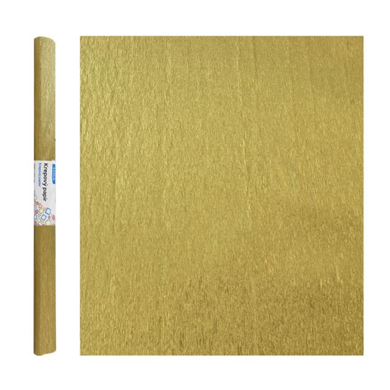 Obrázek z Krepový papír - zlatá 50 x 200 cm