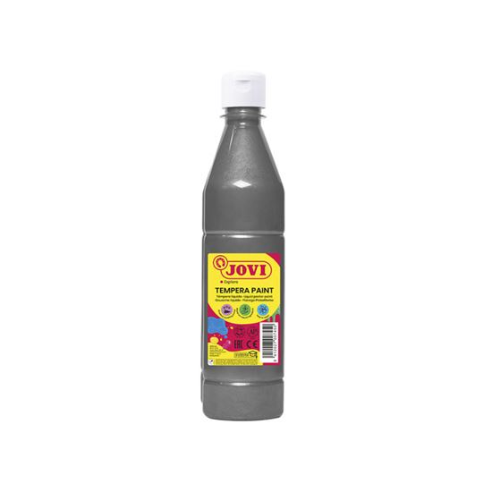 Obrázek z Tekuté temperové barvy JOVI PREMIUM v lahvi - 500 ml / stříbrná
