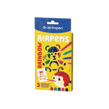 Obrázek Foukací fixy Centropen AirPens 1500/5 - Rainbow / sada 5 ks