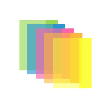 Obrázek Obaly na sešity LUMA NEON - A4 / barevný mix / 10 ks