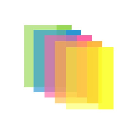 Obrázek z Obaly na sešity LUMA NEON - A4 / barevný mix / 10 ks
