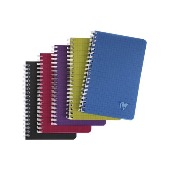 Obrázek z Blok kroužkový Clairefontaine Linicolor intesive 11 x 17 - čtvereček / 50 listů / mix barev