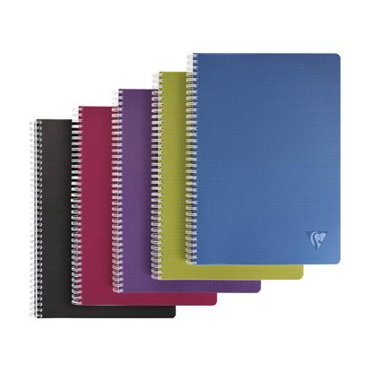 Obrázek Blok kroužkový Clairefontaine Linicolor intesive A4 - čtvereček / 50 listů / mix barev