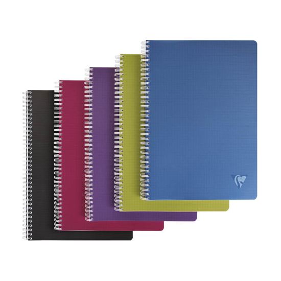 Obrázek z Blok kroužkový Clairefontaine Linicolor intesive A4 - čtvereček / 50 listů / mix barev
