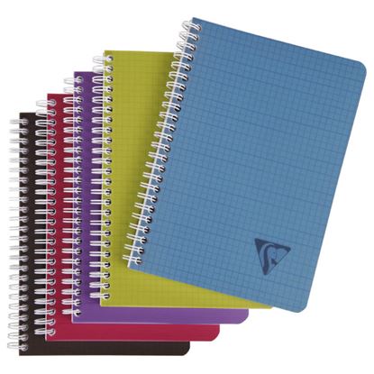 Obrázek Blok kroužkový Clairefontaine Linicolor intesive A5 - čtvereček / 90 listů / mix barev