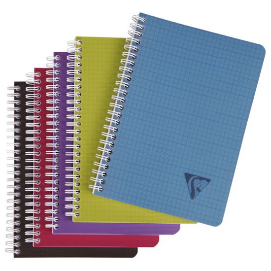 Obrázek z Blok kroužkový Clairefontaine Linicolor intesive A5 - čtvereček / 90 listů / mix barev