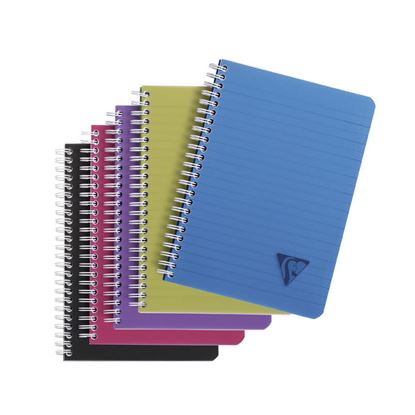 Obrázek Blok kroužkový Clairefontaine Linicolor intesive A5 - linka / 90 listů / mix barev