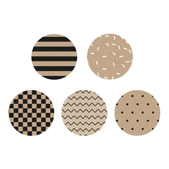 Obrázek z Dárkový balicí papír KRAFT STYLE - mix / 70 x 200 cm