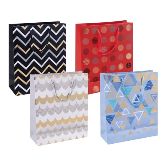 Obrázek z Dárková taška - Geometric mix / 25 x 30 x 10 cm