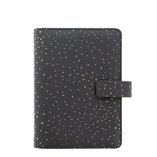 Obrázek z Diář Filofax Confetti - osobní / Charcoal