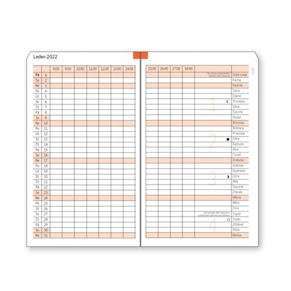 Obrázek Náhradní vložky do diářů ADK - A6 / měsíční