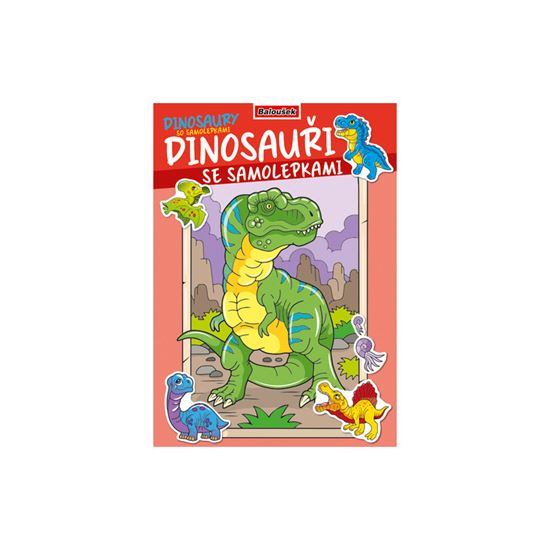 Obrázek z Omalovánka A4 se samolepkami - Dinosauři