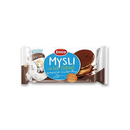Obrázek EMCO ovesné sušenky polomáčené - kokosové / 60 g