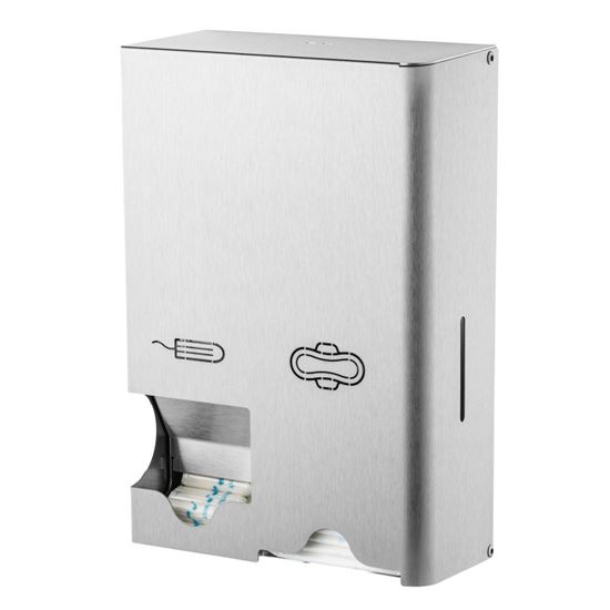 Obrázek z Zásobník na hygienické vložky a tampony - nerez