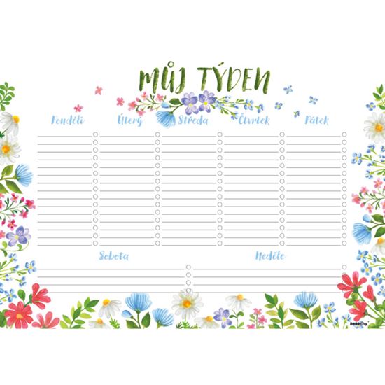 Obrázek z Plánovač týdenní A4 - Luční