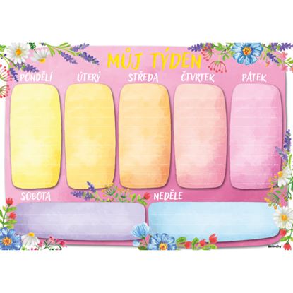 Obrázek Plánovač týdenní A4 - Barevný