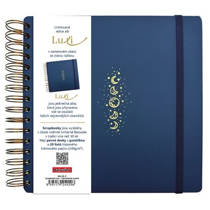 Obrázek Fotoalbum Luxi - 21 x 21 cm / námořnická modrá vesmír