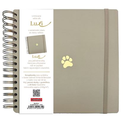 Obrázek Fotoalbum Luxi - 21 x 21 cm / moka tlapka