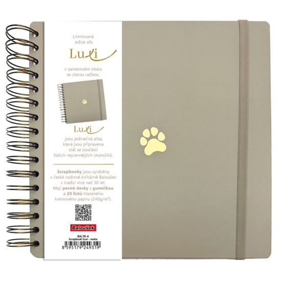 Obrázek z Fotoalbum Luxi - 21 x 21 cm / moka tlapka