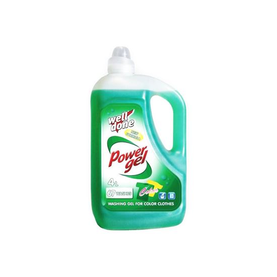 Obrázek z Well done Power prací gel barevné prádlo - 4 l / 67 dávek