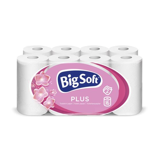 Obrázek z Papír toaletní Big Soft Plus 2-vrstvý / 16 ks