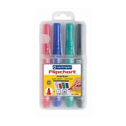 Obrázek Značkovač Centropen 8560 Flipchart - sada 4 ks