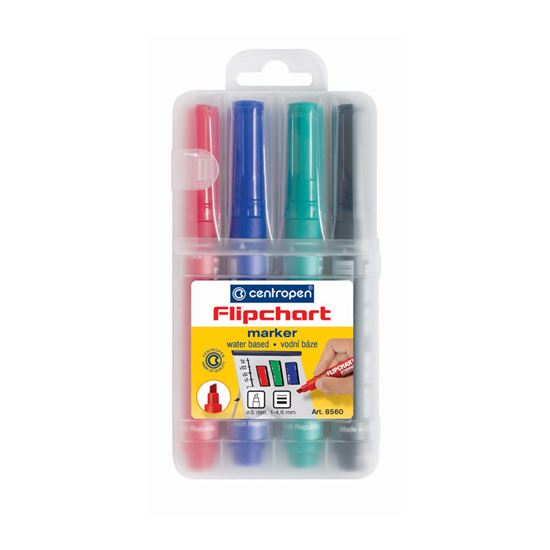 Obrázek z Značkovač Centropen 8560 Flipchart - sada 4 ks