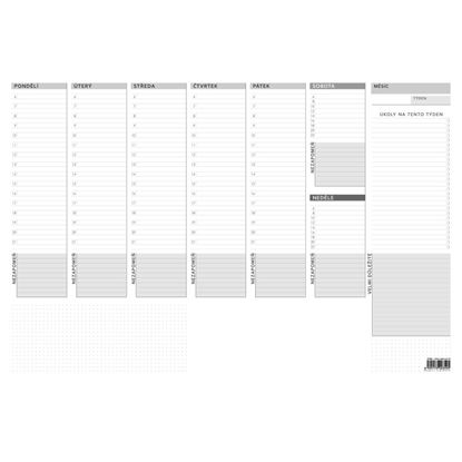 Obrázek Plánovací týdenní stolní mapa - OS090 / A3