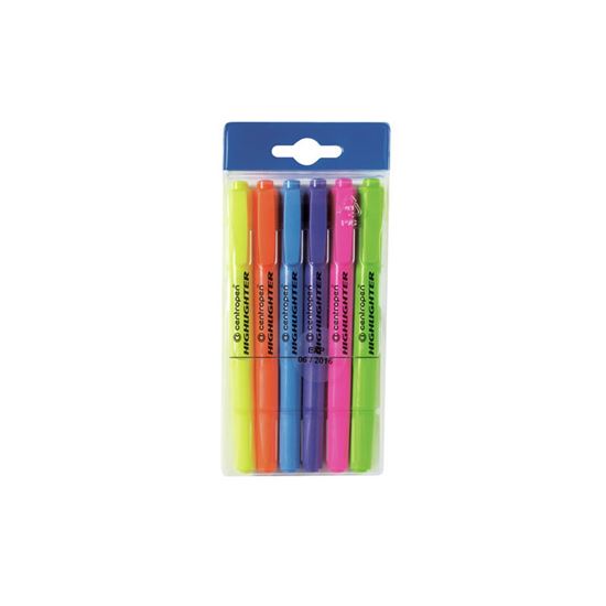 Obrázek z Zvýrazňovač Centropen HIGHLIGHTER 8722 / sada 6 ks