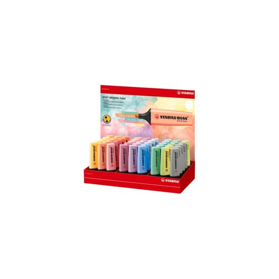 Obrázek z Zvýrazňovač STABILO® BOSS ORIGINAL Pastel / 45 ks Display