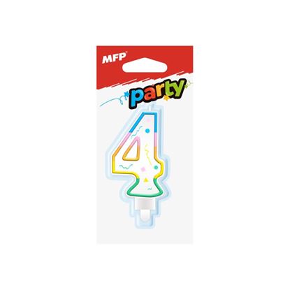 Obrázek Svíčka dortová č.4 / duhová