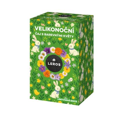 Obrázek Čaj LEROS Velikonoční čaj s barevnými květy 20 x 1,4 g