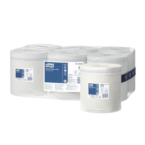 Obrázek z Papírové ručníky Tork Universal Wiper - bílá / 2 vrts. / 121,5 m