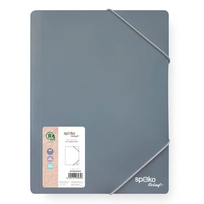 Obrázek Spisové desky A4 Spoko ReLeaf Soft touch - šedomodrá