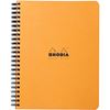 Obrázek z Blok kroužkový Clairefontaine Rhodia A5+ - linka / 80 listů / oranžová