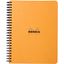 Obrázek Blok kroužkový Clairefontaine Rhodia A5+ - linka / 80 listů / oranžová
