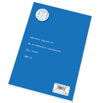 Obrázek Náhradní vložka do kroužkových bloků Karis A4 - čistý / 100 l