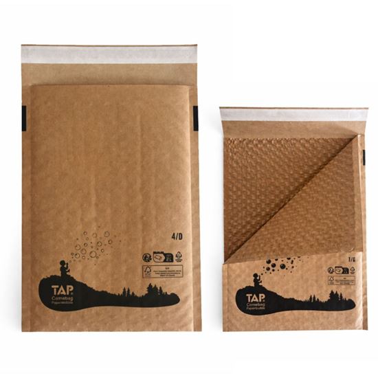 Obrázek z Obálky protinárazové 14D celopapírové - 200 x 275 + 50 mm / hnědá