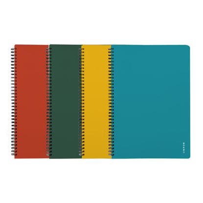 Obrázek Blok kroužkový VERDE - A4 / linka / mix barev