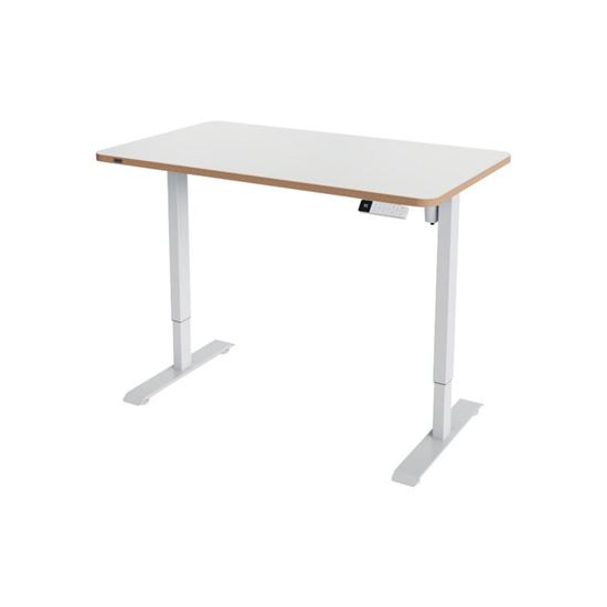 Obrázek z Výškově nastavitelný elektrický stůl Leitz Ergo – 120 x 70 cm / bílá