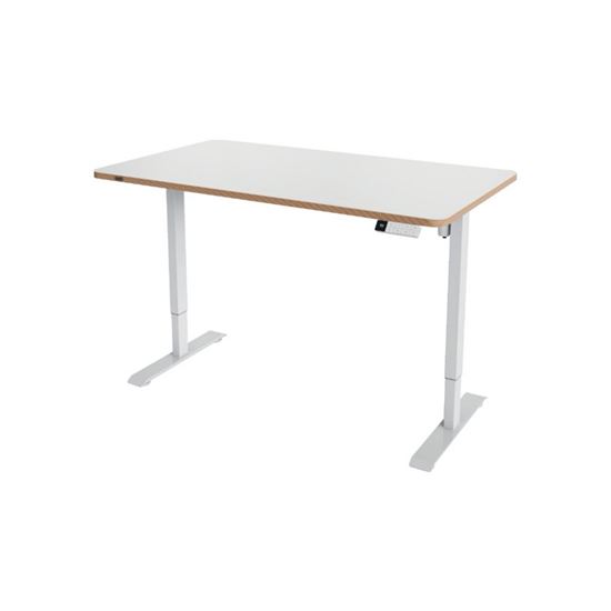 Obrázek z Výškově nastavitelný elektrický stůl Leitz Ergo – 140 x 80 cm / bílá