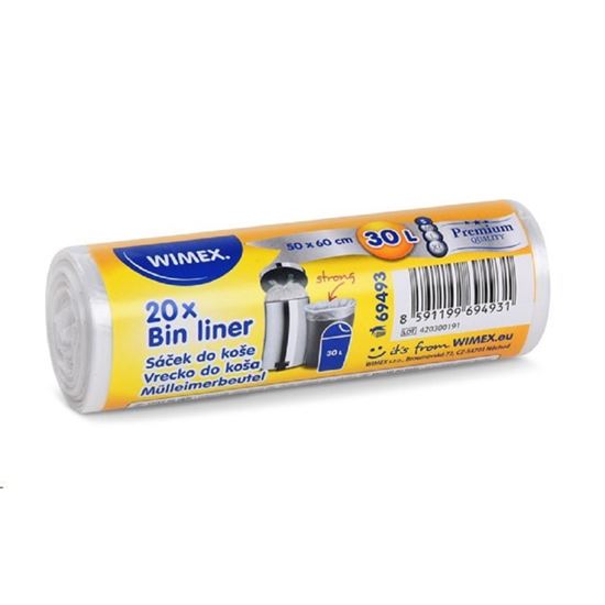 Obrázek z Pytle do koše Wimex silné - 50x60 / 30l / 20ks