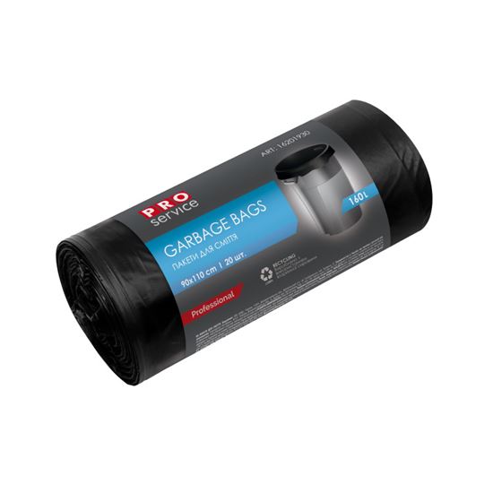 Obrázek z Pytle na odpad Alufix - 90x110cm / 160l / 24my / 20ks / černá