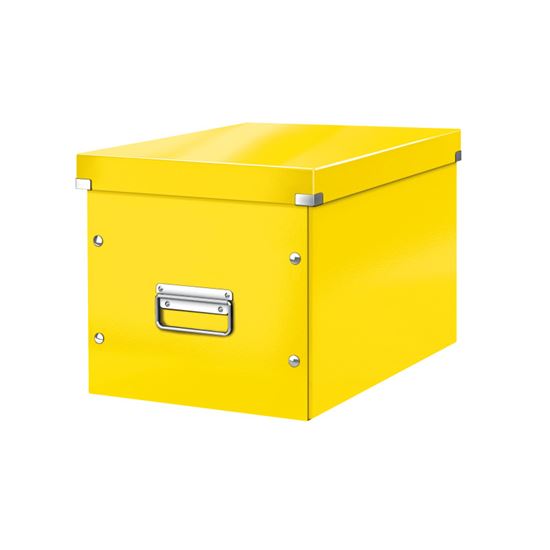 Obrázek z Čtvercová krabice Leitz Click&Store - velikost L (A4) / žlutá